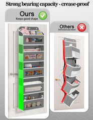 KYEVIS door-hanging storage showing ten mesh pockets for easy access