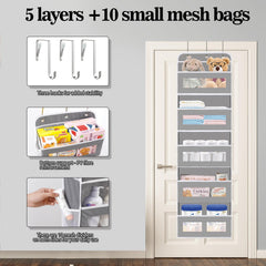 KYEVIS nursery closet storage keeps baby essentials organized and within reach.