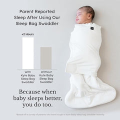 KYTE BABY newborn-fit up to 13 lbs as a standalone sleep bag