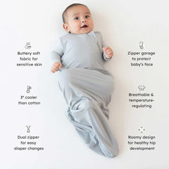 KYTE BABY sleep bag Storm small, fabric detail highlighting bamboo blend and texture