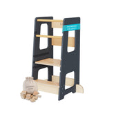 KYWAI Toddler Stool Helper with safety rails for secure early cooking participation.