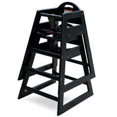L.A. Baby high chair built-in hand hold for easy room-to-room movement