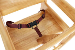 L.A. Baby safety harness securely keeps toddlers seated during meals.