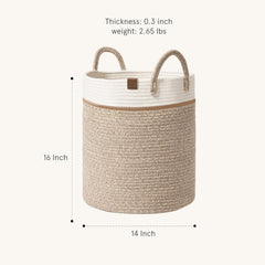 LA JOLIE MUSE basket filled with kids' toys for tidy playroom.