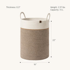 LA JOLIE MUSE braided cotton rope close-up illustrating sturdy weave