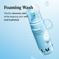 Feminine Wash foaming lather delivering gentle cleansing by LACTOMEDI