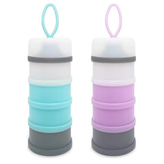 LADISO Baby Formula Dispenser with top nozzle for mess-free pouring on the go.