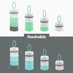 LADISO snack container used for storing fruits and baby snacks during travel.