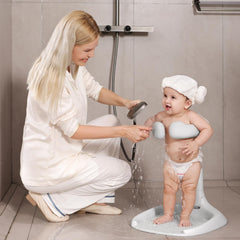Laigoldana foldable stand highlights anti-slip base for secure bath time.