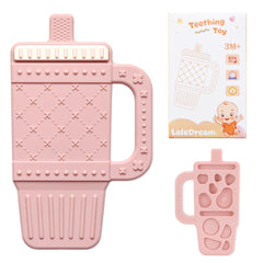 LalaDream teether with tumbler cup handle for easy grasp.
