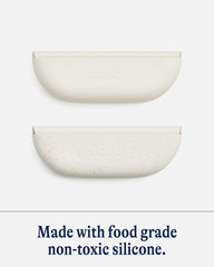 Lalo bib made from non-toxic material for peace of mind.