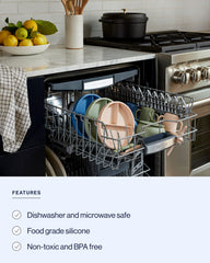 Lalo First Bites sage suction plate for stable mealtime