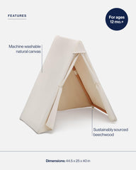 Lalo Play Tent creates an indoor fort for imaginative play and cozy corners