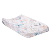 Lambs & Ivy Baby Blooms floral butterfly pattern enhances nursery decor.
