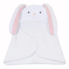 Lambs & Ivy embroidered bunny face design on towel