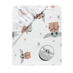 Soft microfiber crib sheet with elastic edges for a secure standard crib fit