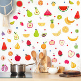 Lamkidle apple decal adds bright fruit decor to kids room for color learning