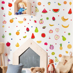 Lamkidle strawberry decal brightens playroom with playful fruit imagery