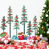 Lamkidle large Christmas tree wall sticker in watercolor style adds cozy festive charm to any room.