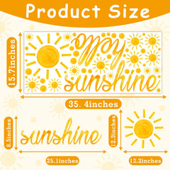 Lamkidle large sun wall decal removable for living spaces