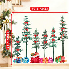 Lamkidle peel-and-stick Christmas tree wall decals offer easy, damage-free wall transformation.