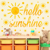 Lamkidle watercolor sun wall sticker adds sunny hello sunshine to kids rooms