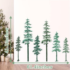 Lamkidle winter forest wall decals are easy to apply on smooth surfaces like doors
