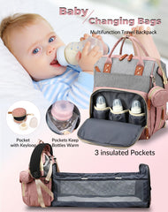 Lamroro diaper bag urban-travel-backpack design shows versatile carry options.