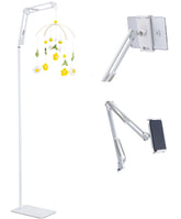 LamYHeng metal white floor stand base for crib mobiles provides stable support.