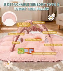 Lanabuna tummy time pillow supports neck and back during early crawling practice