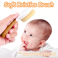Lanbang baby hair brush featuring a cartoon design for playful grooming