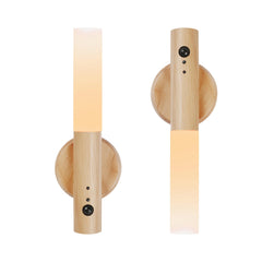 LANDGOO Smart Nursery Night Light in ash wood for warm, soothing nursery ambience.