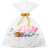 LANDNEOO small woven basket with gift bags enhances gift presentation with charming ribbons
