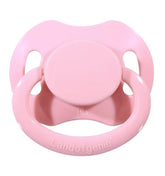 Landofgenie bone-shaped pink adult pacifier for comfortable use.