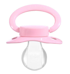 Landofgenie large shield pacifier in pink designed for soothing personal relaxation.