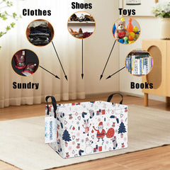 LANGYASHAN storage bin with thick handles for easy transport.