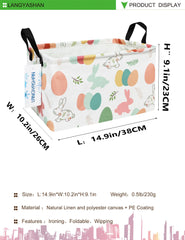 LANGYASHAN collapsible bin with handles offers portable organization on the go.