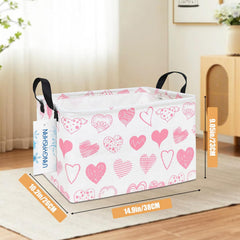 LANGYASHAN polyester canvas bin for durable organization of toys and laundry
