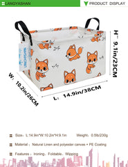 LANGYASHAN Rectangle Storage Bin side view shows sturdy structure for daily use