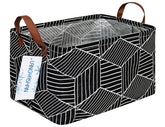 LANGYASHAN rectangular storage bin stands upright with sturdy canvas for tidy spaces.