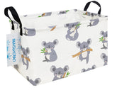 LANGYASHAN rectangular storage bin with standing structure and handles for organized toy storage.