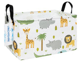 LANGYASHAN rectangular storage bin stands upright for neat toy organization.