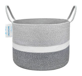 LANGYASHAN XXXLarge woven rope basket for spacious toy storage and stylish decor.