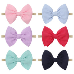 Lanmerry baby knot headband with bow for gentle, comfortable wear