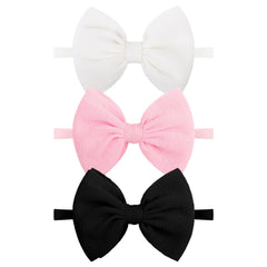 Lanmerry black baby bow headband for everyday wear and cute photos.