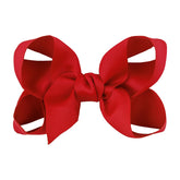 Lanmerry red patriotic hair bow headband for Independence Day outfits.