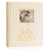 Lanpn memory book beige cover with gold foil for a premium keepsake