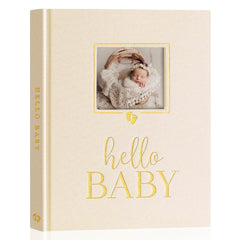 Lanpn memory book beige cover with gold foil for a premium keepsake