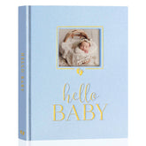 Lanpn Newborn Memory Book cover with gold foil for a premium keepsake.