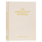 Lanpn pregnancy journal beige cover with premium linen hardcover for lasting keepsakes